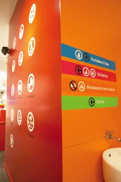 Une signalétique ludique et tonique