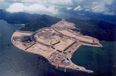 Disneyland Hong Kong en construction