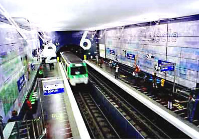 Station décorée pour le centenaire de la Ratp
