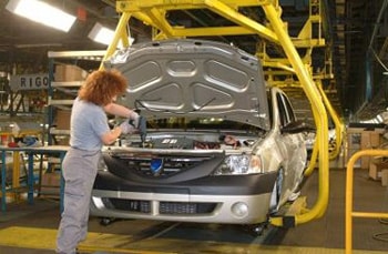 Usine Dacia/Renault en Roumanie