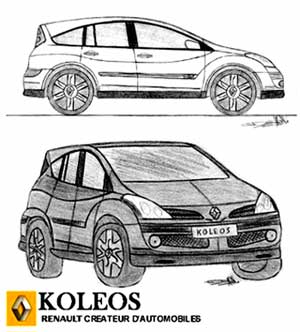 Un crayonné du futur Koleos